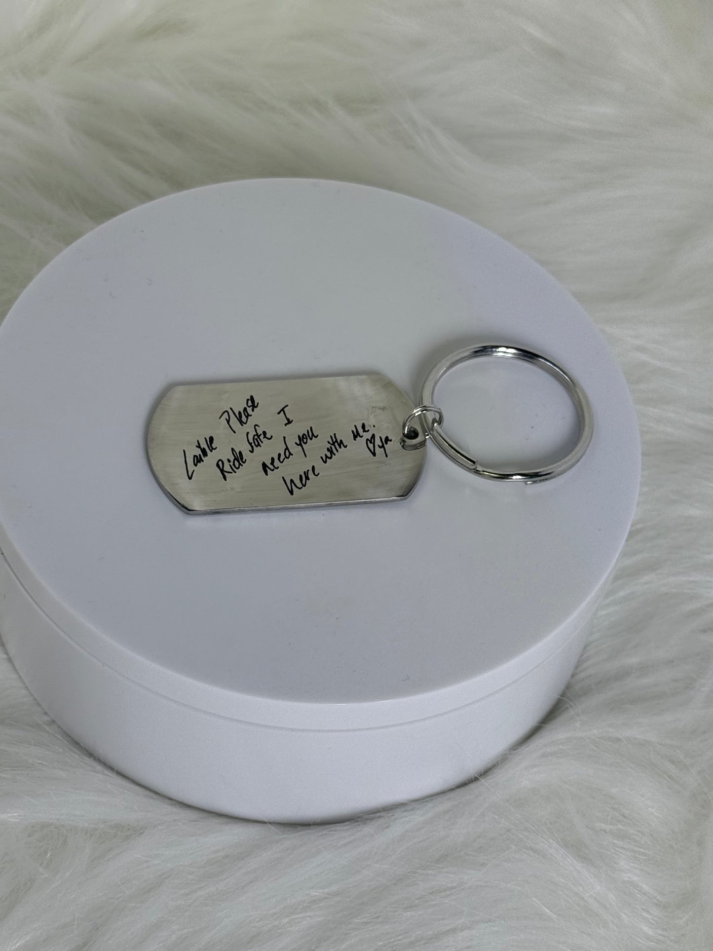 Dog tag keychain